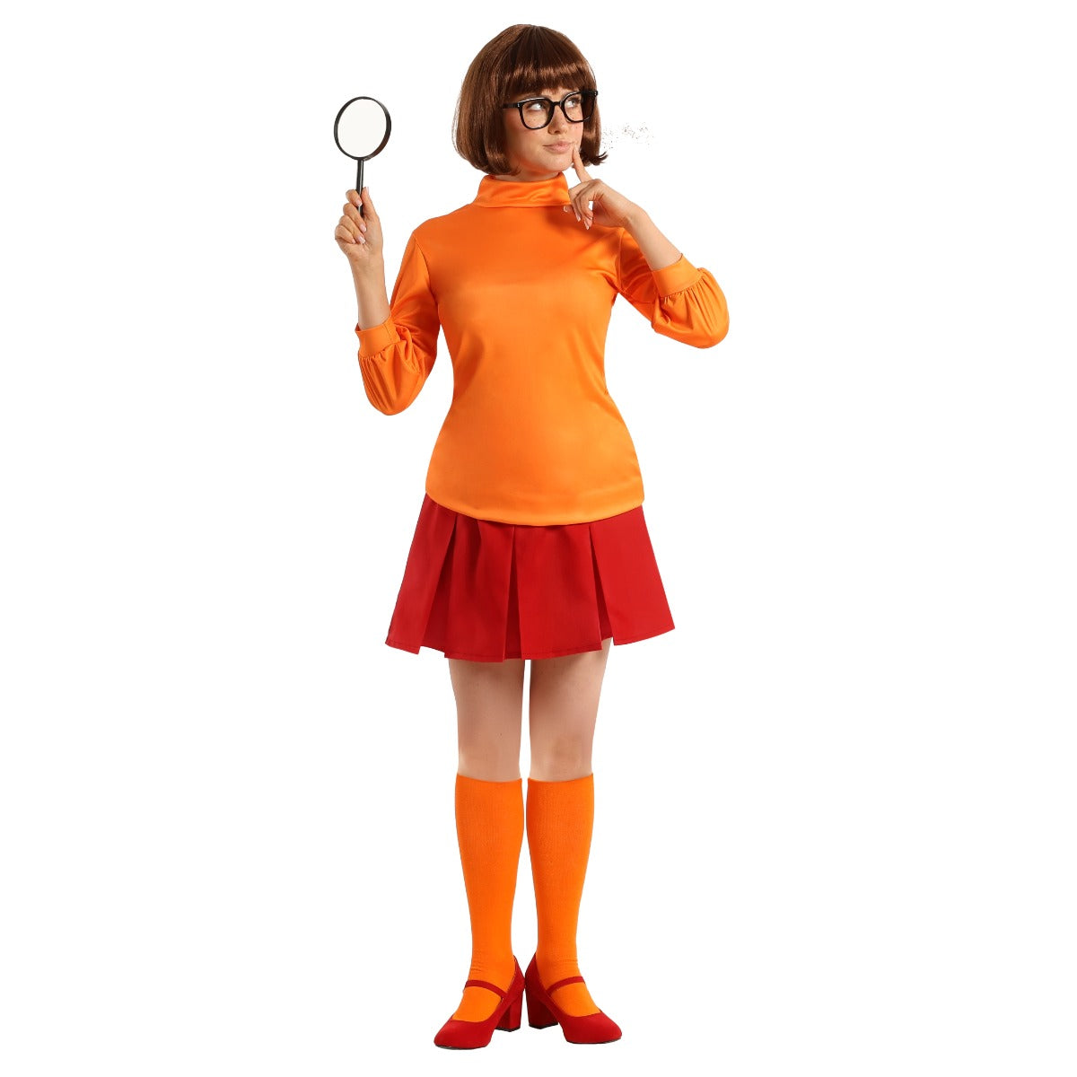 Womens TV Cartoon Mystery Geek Girl Costume