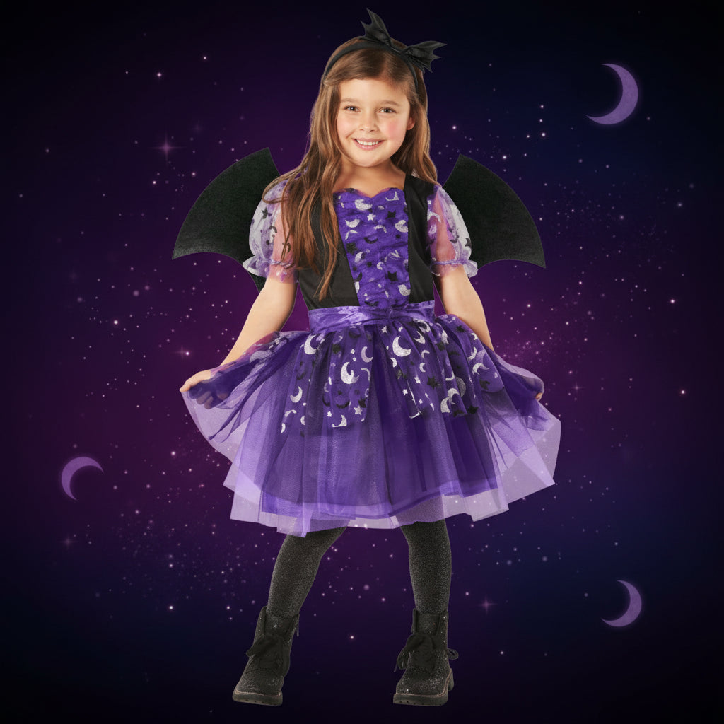 Girls Bat Costume Dress for Girls
