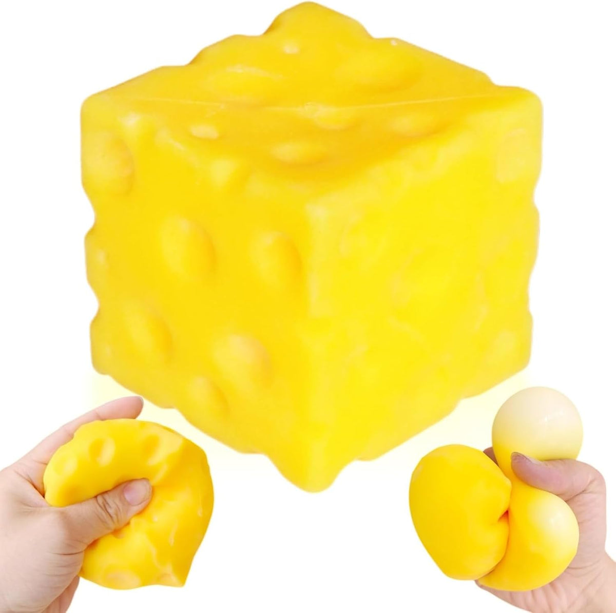 Cheese Squishy 1.9 Inch- Squishy Needoh Fidget Toys Soft Slow Rising Squeeze Stress Relief for Anxiety Relief Party Favors 5cm