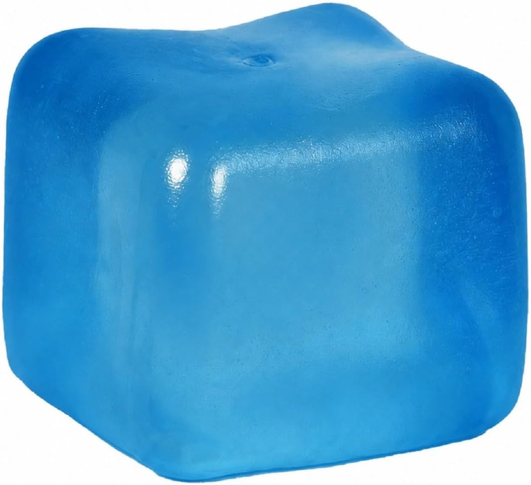 Slow Rising Stress Cube Squeeze Toy, 5cm/1.97in, Kids 3+(Blue)
