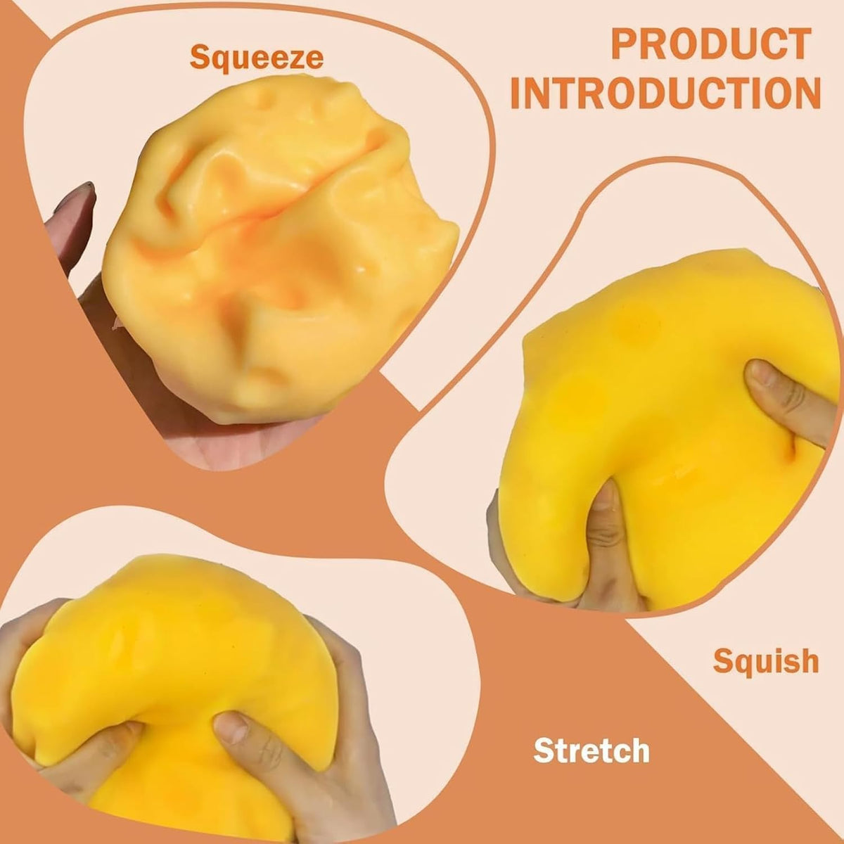 Cheese Squishy 1.9 Inch- Squishy Needoh Fidget Toys Soft Slow Rising Squeeze Stress Relief for Anxiety Relief Party Favors 5cm