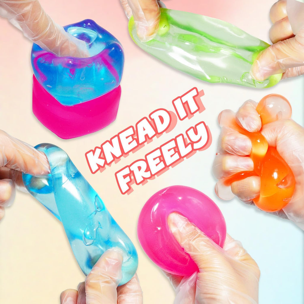 Fidget Toy Stress Cube, Slow Rising Squishy Cube, Anxiety Relief Stress Balls for Kids Adults Teens, Classroom Prize & Party Favor Stress Balls (Bule)