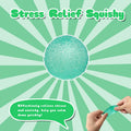 Textured Squishy Ball, 4cm (1.57in) Slow Rising Squeeze Toy for Kids Ages 3+ & Adults, Soft Sensory Desk Toy for Travel, Party Favors & Stocking Stuffers(Small-Green)