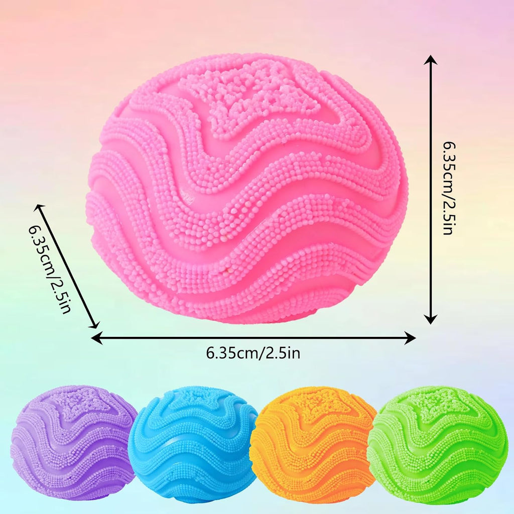Fuzz Ball Squishy Face Squishy Soft Moldable Cute Slow Rise Relaxing Sensory for Adults (Orange)