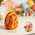 Stress Egg Squishy Toys, Marble Pattern Sensory Anxiety Relief Egg, Slow Rising Fidget Squishy for Adults & Kids, Calming Travel Sensory Toy for Autism/ADHD, Classroom Prizes Party Favors Gifts