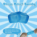 Slow Rising Stress Cube Squeeze Toy, 5cm/1.97in, Kids 3+(Blue)