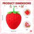 2pcs Squeezable Strawberry Toy,Squeezable Fruit Ball Realistic Strawberry Model Squishy Ultra Moldable Slow Rise Party Favor Pressure Release,Suitable for Adult use in Offices and Homes