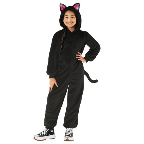 Black Cat Onesie Costume for Girls