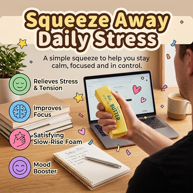 Butter Squishy Slow Rising Stress Reliever Fidget Toy for Adults Kids | Butter Squishy Style