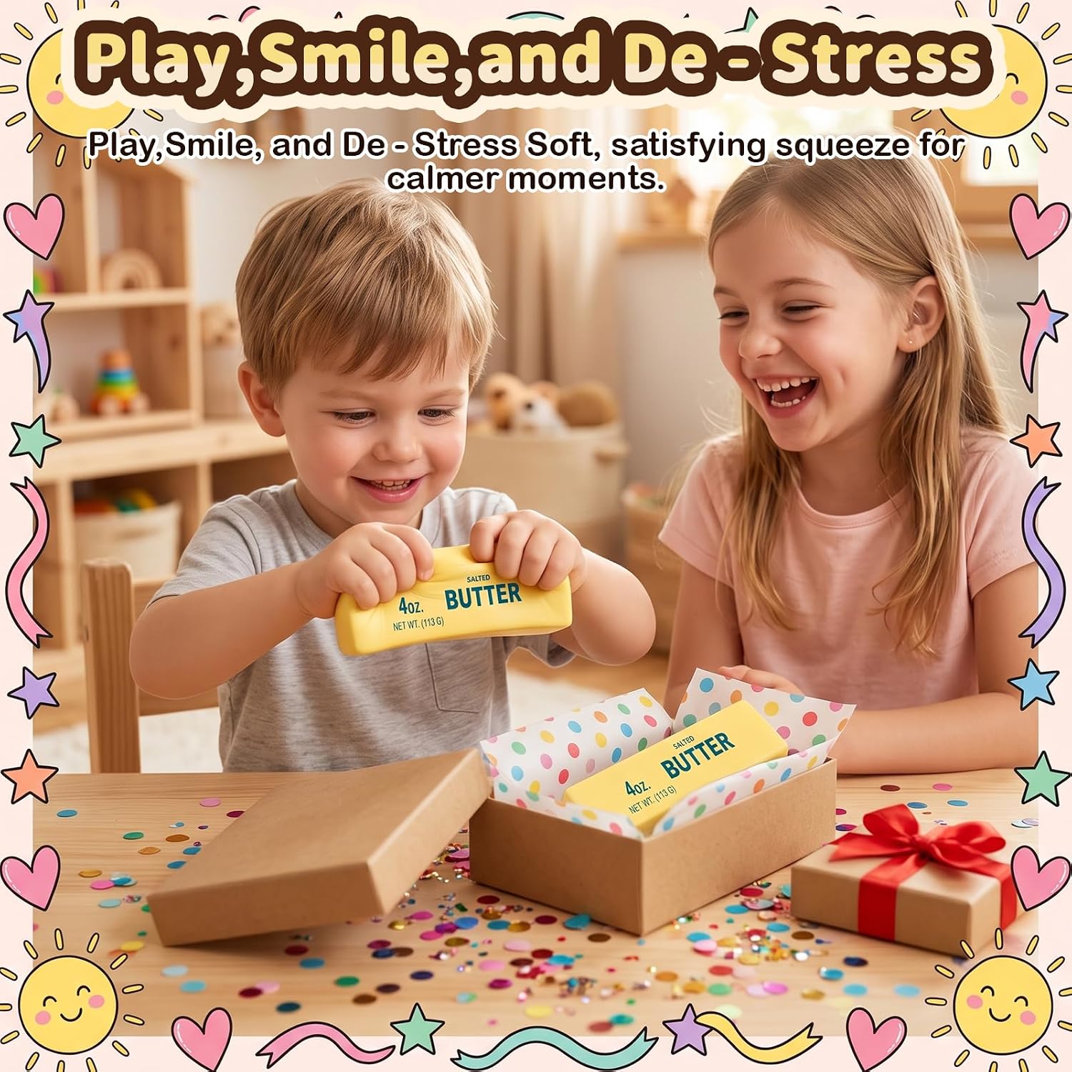 Butter Squishy Slow Rising Stress Reliever Fidget Toy for Adults Kids | Butter Squishy Style