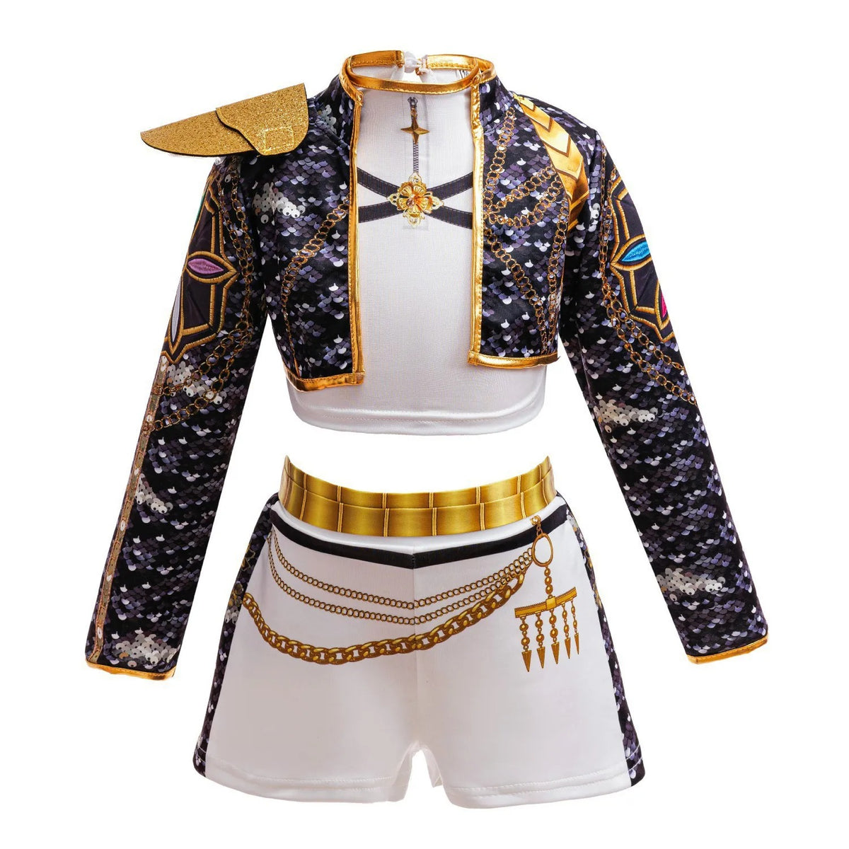 Set Girls Korean Music Costume Jacket Shirt Short Superstar Dance Singer Show Halloween Cosplay Birthday Party Outfit