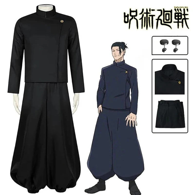 Gojo Satoru Cosplay Costume Uniform for Men Jujutsu Kaisen Cosplay Outfit And Sunglasses Geto Suguru Cosplay Uniform