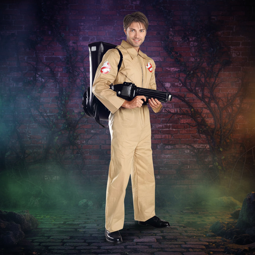 NEW GhostBusters Halloween Costumes Cosplay For Men Adult Women Ghost Busters Jumpsuits with Proton Pack Carnival Suits Clothes