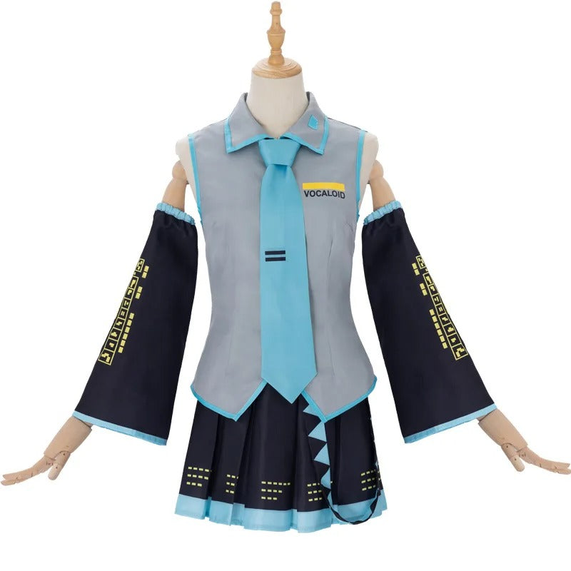 Anime Character Performance Clothes MIKU Anime Clothes Cosplay Clothes JK Skirt Same Suit Wig Accessories Halloween Costume