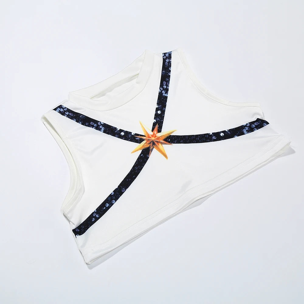 Set Girls Korean Music Costume Jacket Shirt Short Superstar Dance Singer Show Halloween Cosplay Birthday Party Outfit