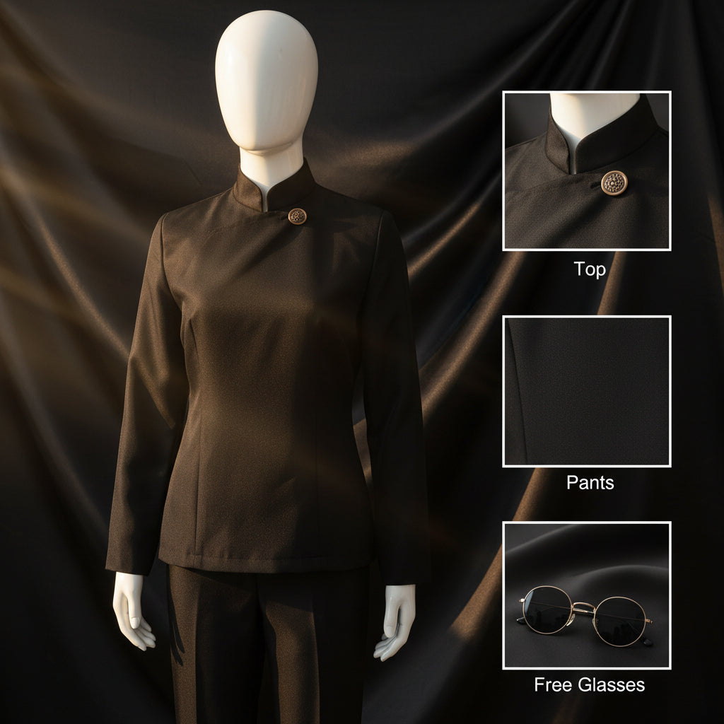 Jujutsu JJK High School Gojo Satoru Cosplay Costume Uniform for Men Women Shirt Pants Wig Halloween Uniform Full Sets