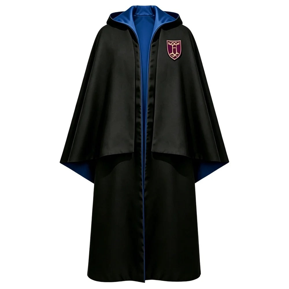 New R school uniform Hogwarts cosplay, cloak magic robe, Halloween stage performance costume graduation and school seas