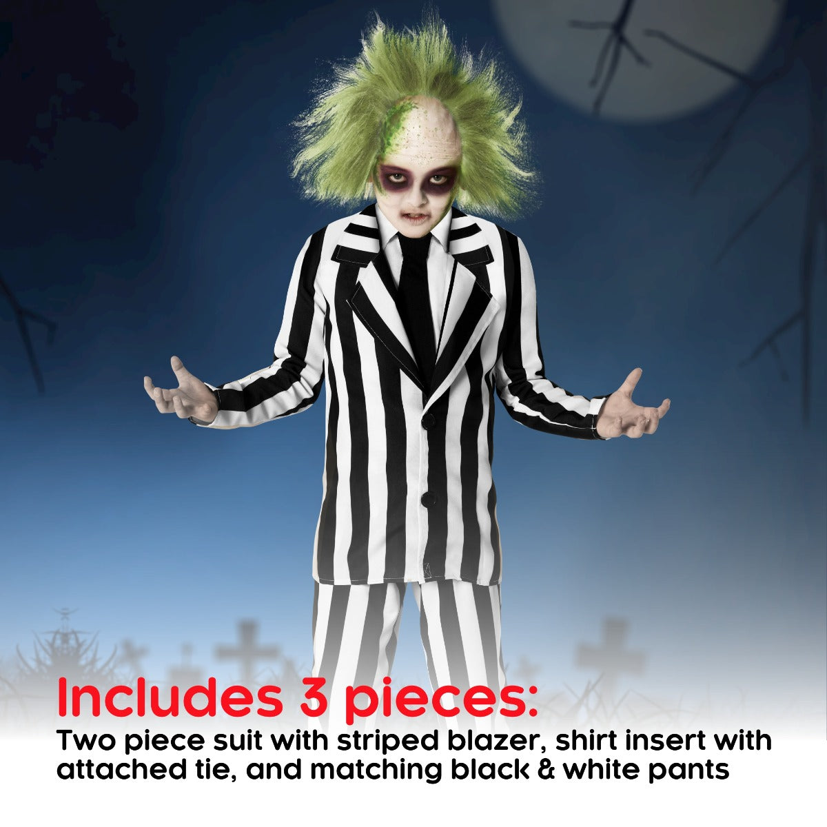 Kids 80s Beetle Ghost Suit Costume