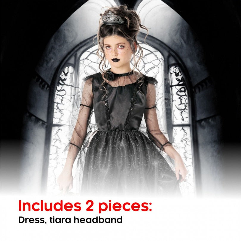 Dark Princess Gothic Witch Costume Girls