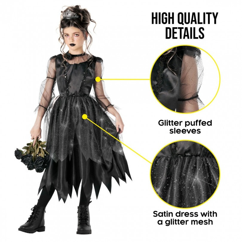 Dark Princess Gothic Witch Costume Girls
