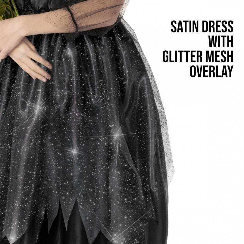 Dark Princess Gothic Witch Costume Girls