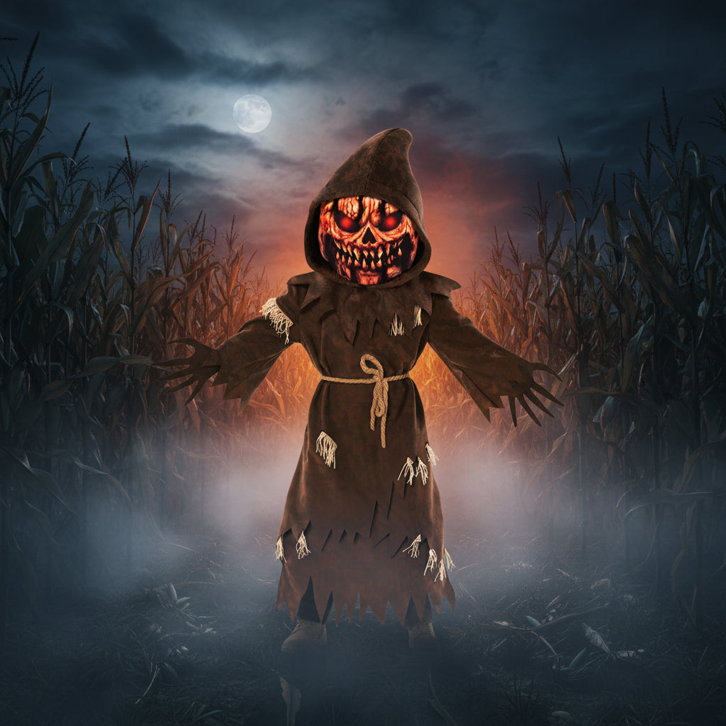 Kids Scary Pumpkin Monster Costume