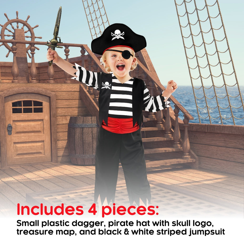 Boys Pirate Captain Toddler Costume