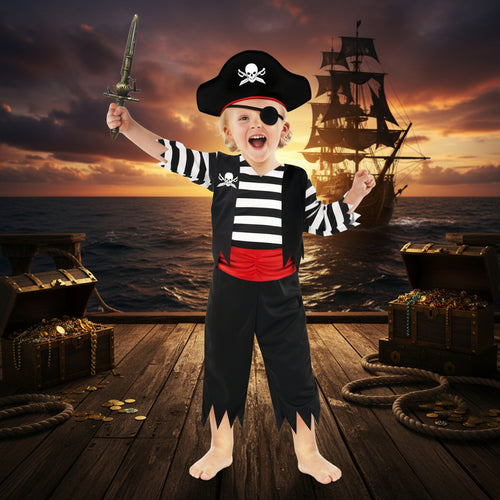 Boys Pirate Captain Toddler Costume