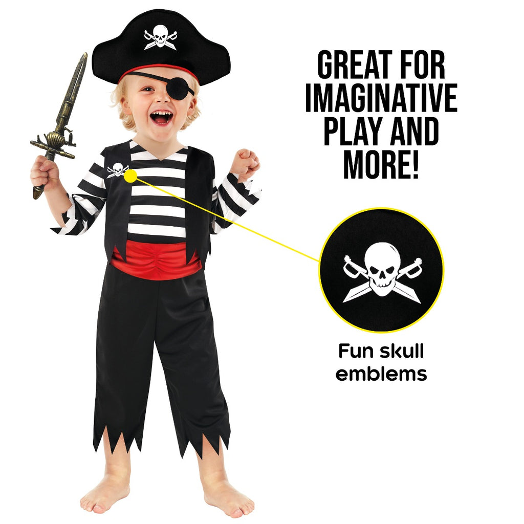 Boys Pirate Captain Toddler Costume