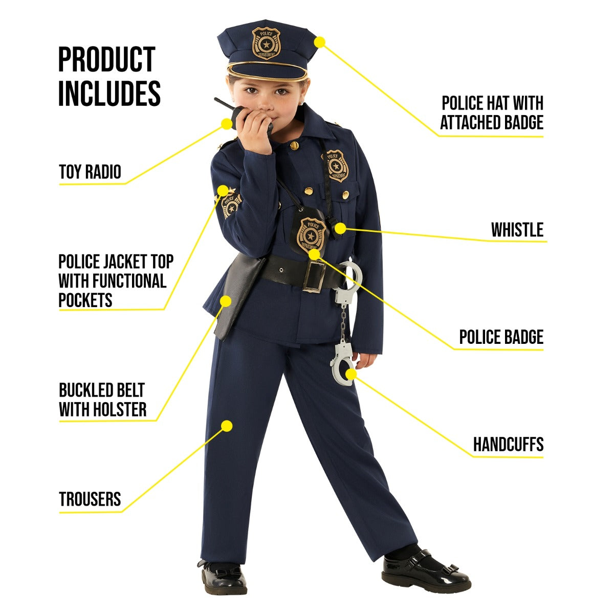 Kids USA Police Sergeant Costume