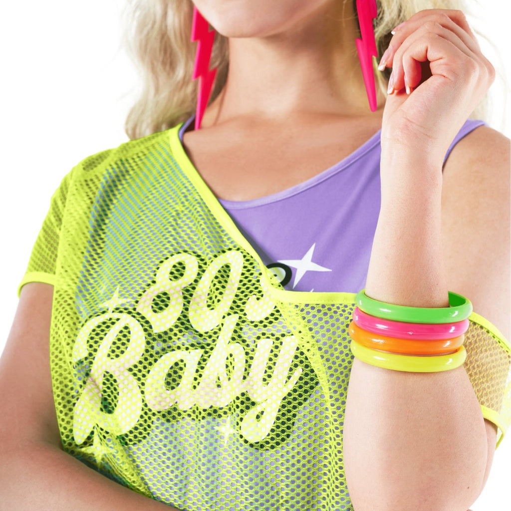 80s Neon Tutu Costume Womens
