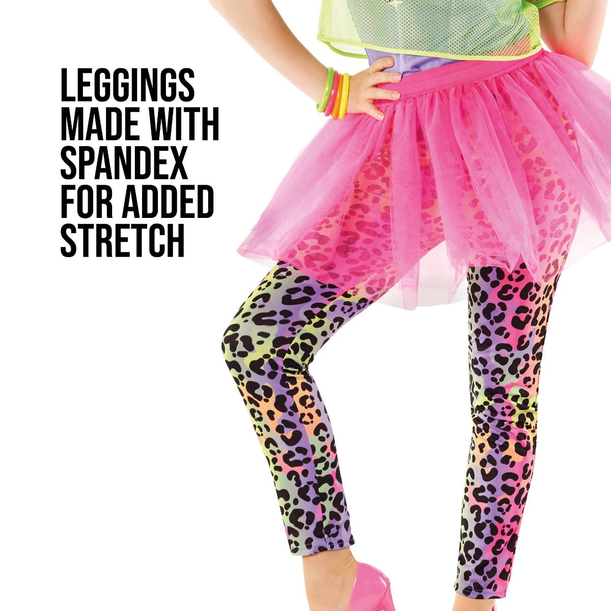 80s Neon Tutu Costume Womens