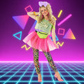 80s Neon Tutu Costume Womens