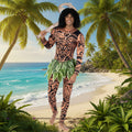Mens Polynesian Hero Bodysuit Costume